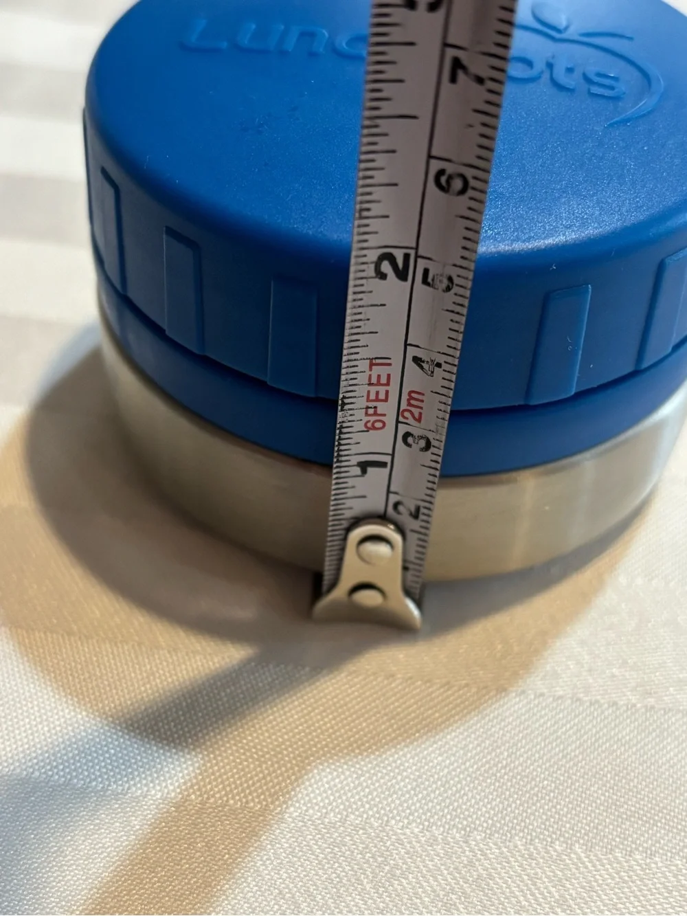 LunchBots Blue 18/8 Stainless Steel 4 oz/120ml Round Food Storage Container